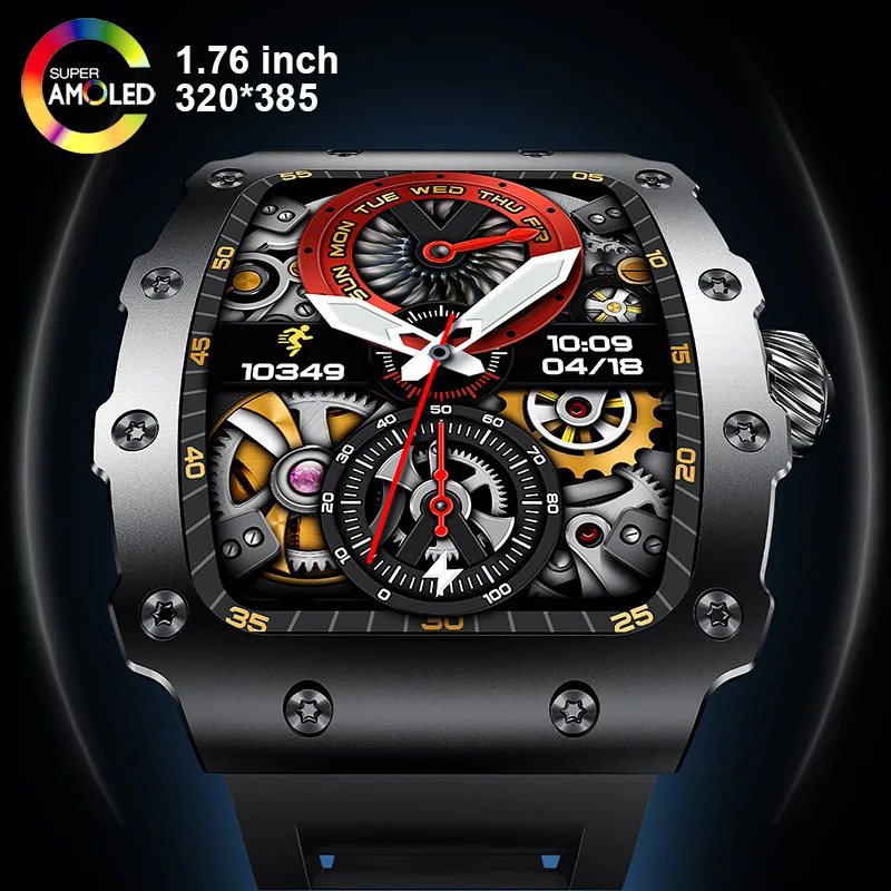 Smartwatch Custom - Nova tendência relógio inteligente 1.76 polegada