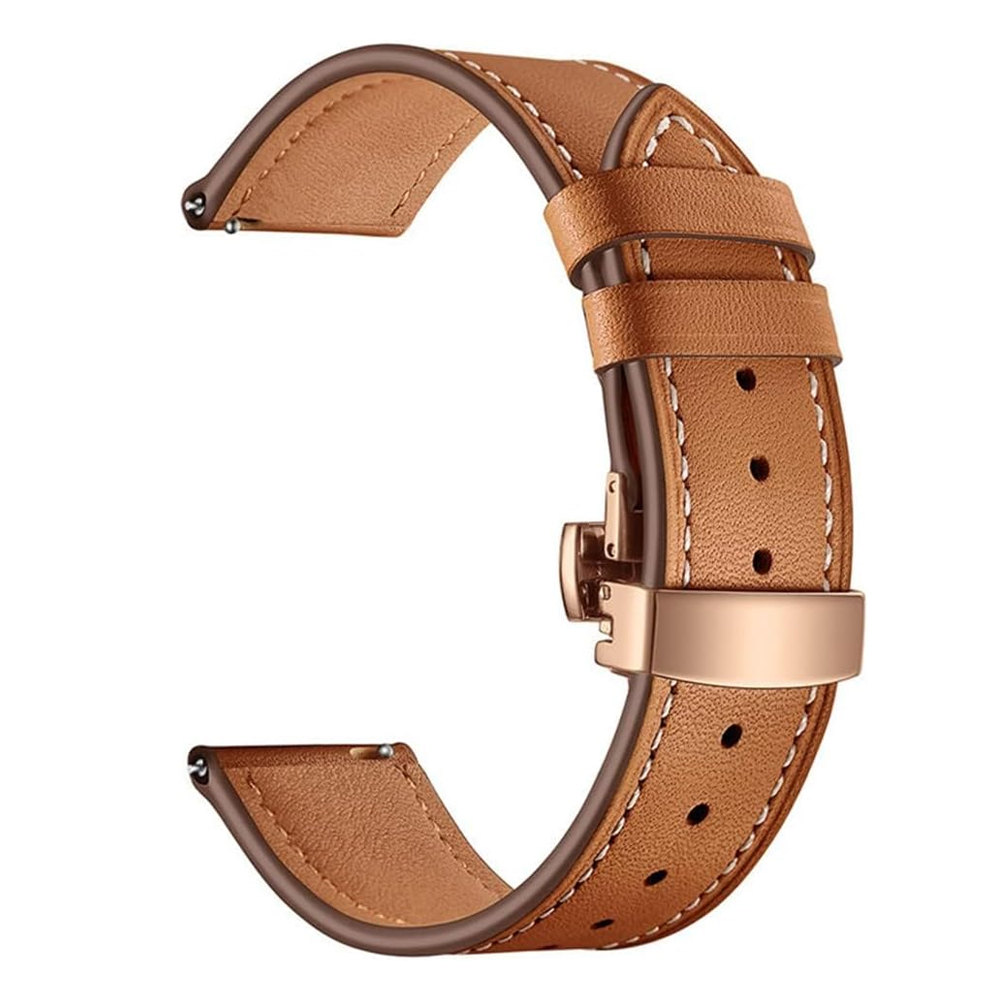 Pulseira de couro de 20mm 22mm - Titan Smartwatch Accessories avaliação e preço