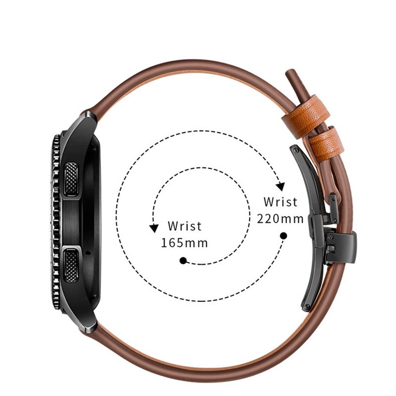 Pulseira de couro de 20mm 22mm - Titan Smartwatch Accessories avaliação e preço